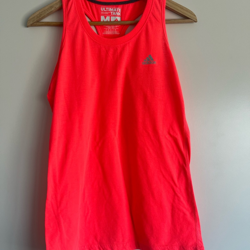 Adidas Bright Red Sleeveless Top